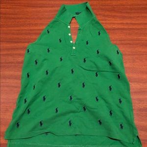 Ralph Lauren logo halter top